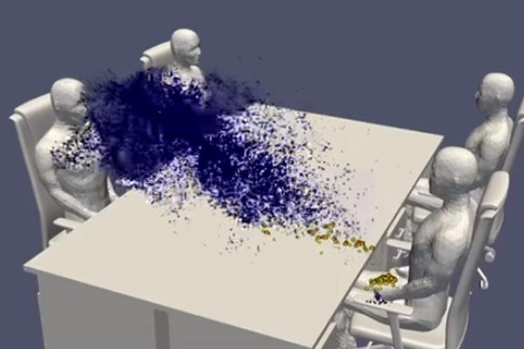 Super-Komputer Tunjukkan Cara Penularan Virus Corona di Restoran