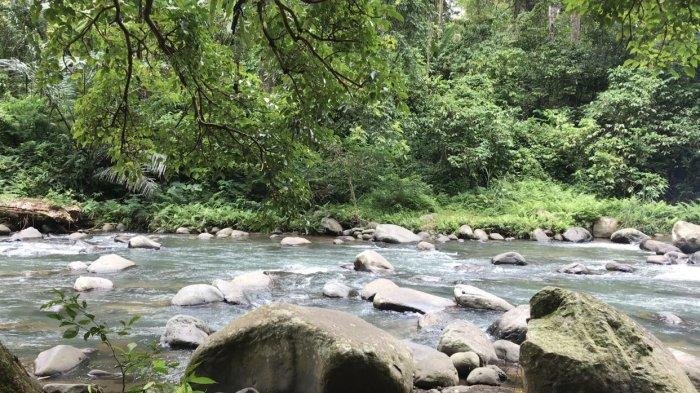 sungai di wisata alam aik nyet sesaot