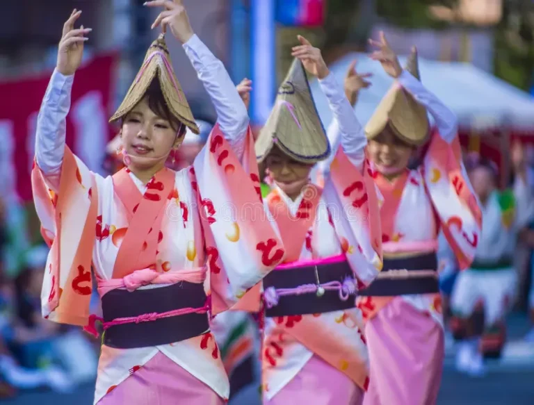 tokyo aug participants awa odori festival tokyo japan august awa odori largest dance festival japan awa 135469225 768x583